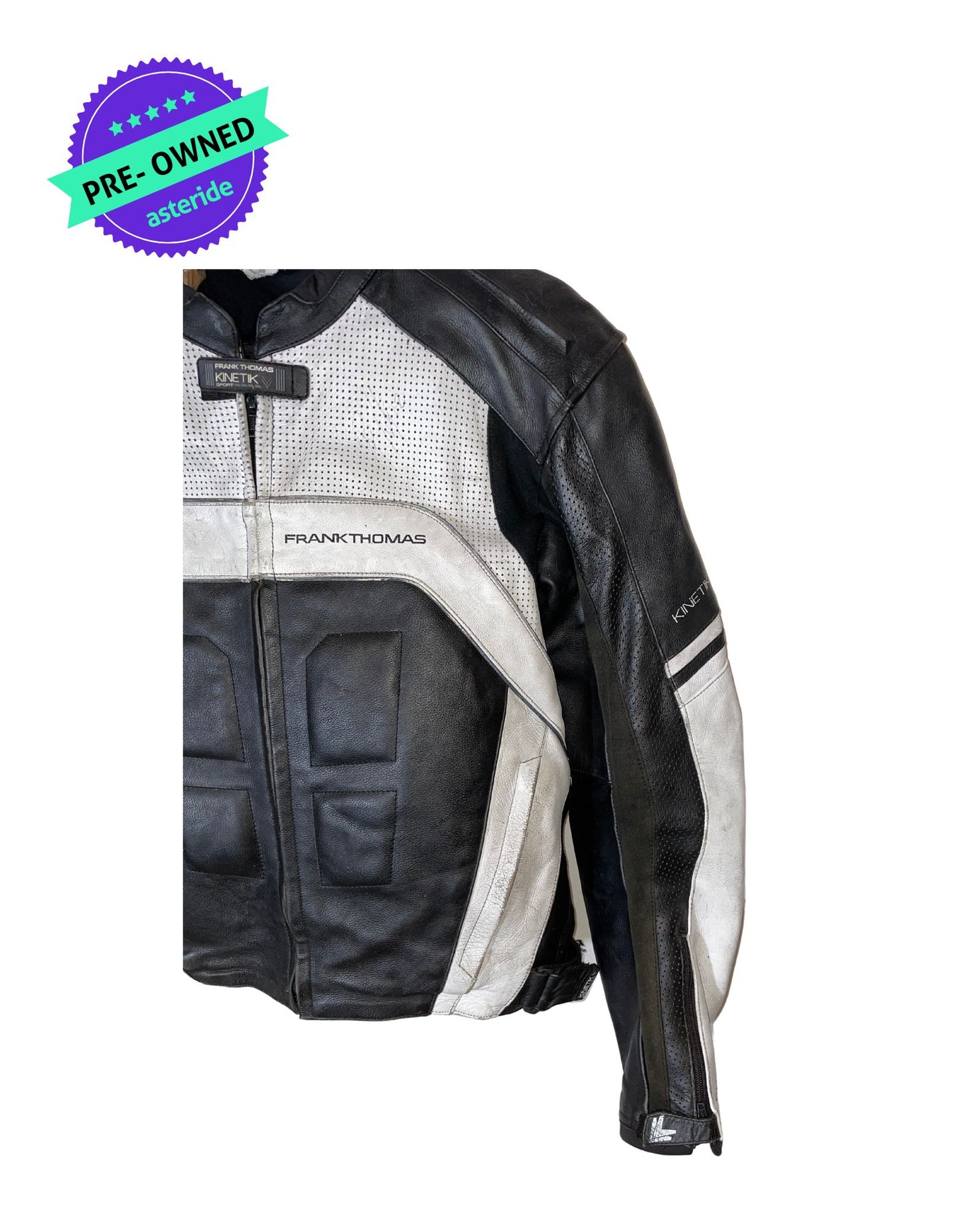 Frank Thomas I Men Racing Jacket I Black/White I L