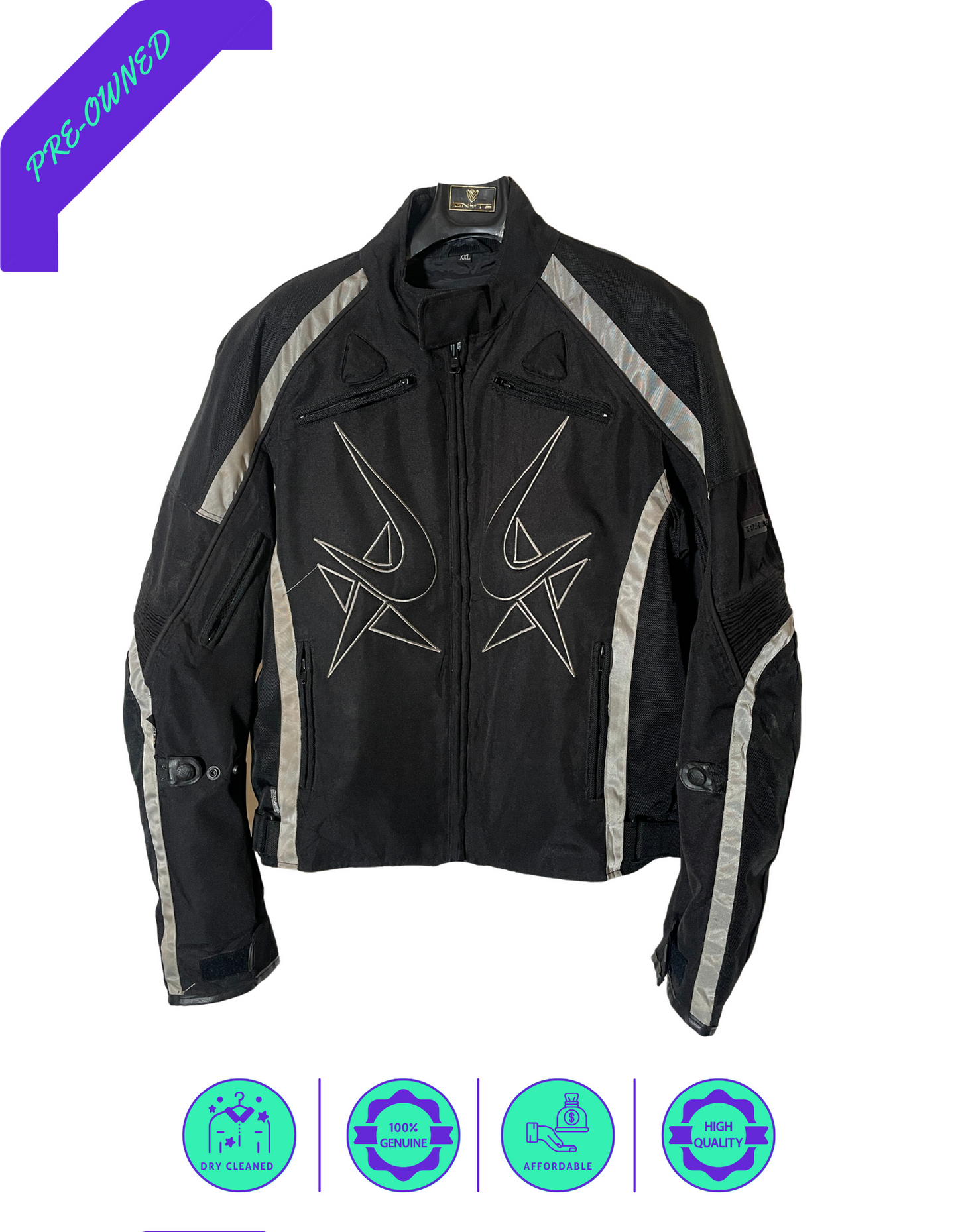Frank Thomas I Men Touring Jacket I Grey/Black I XL