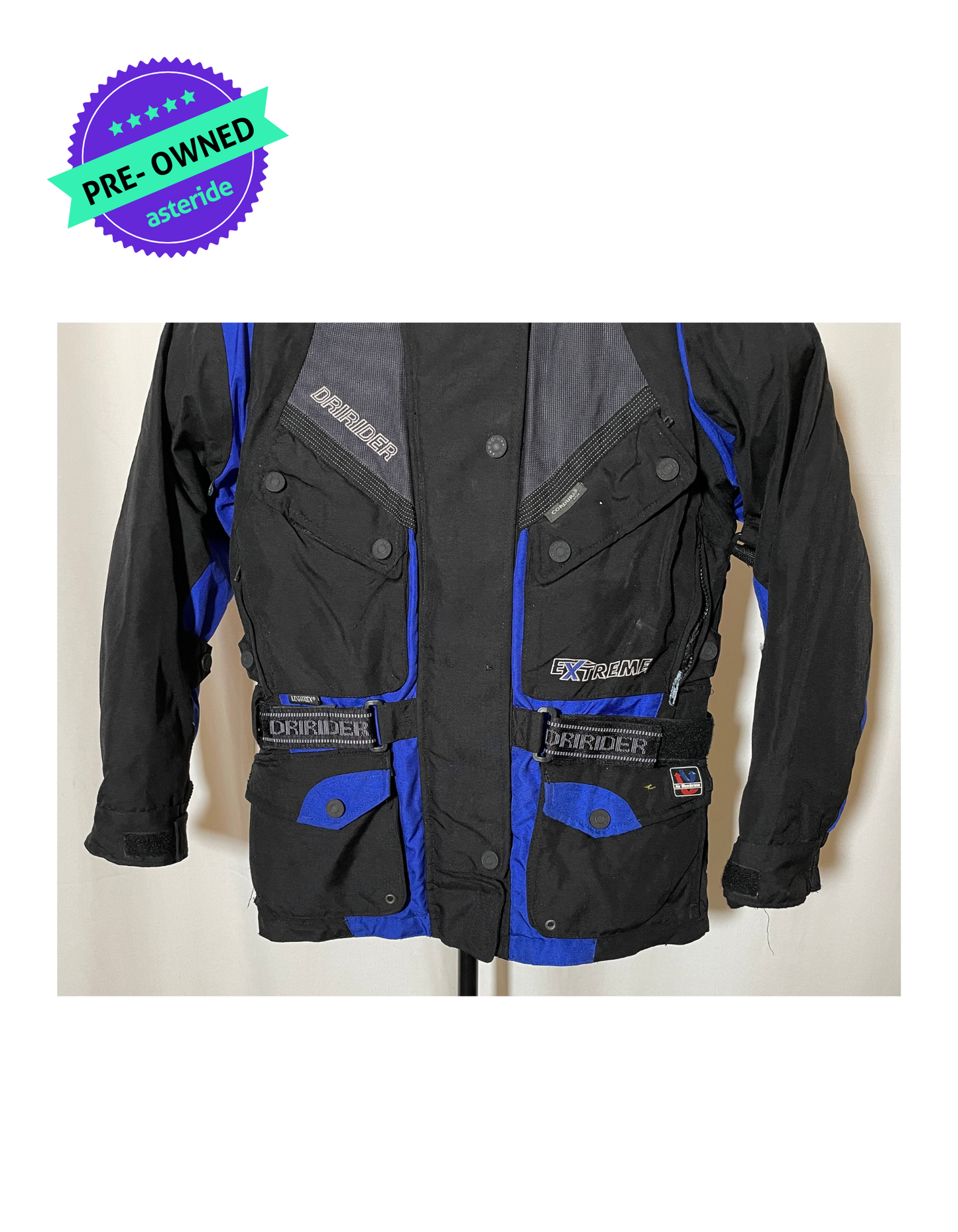 DRI Rider I Men Touring Jacket I Blue/Black I M