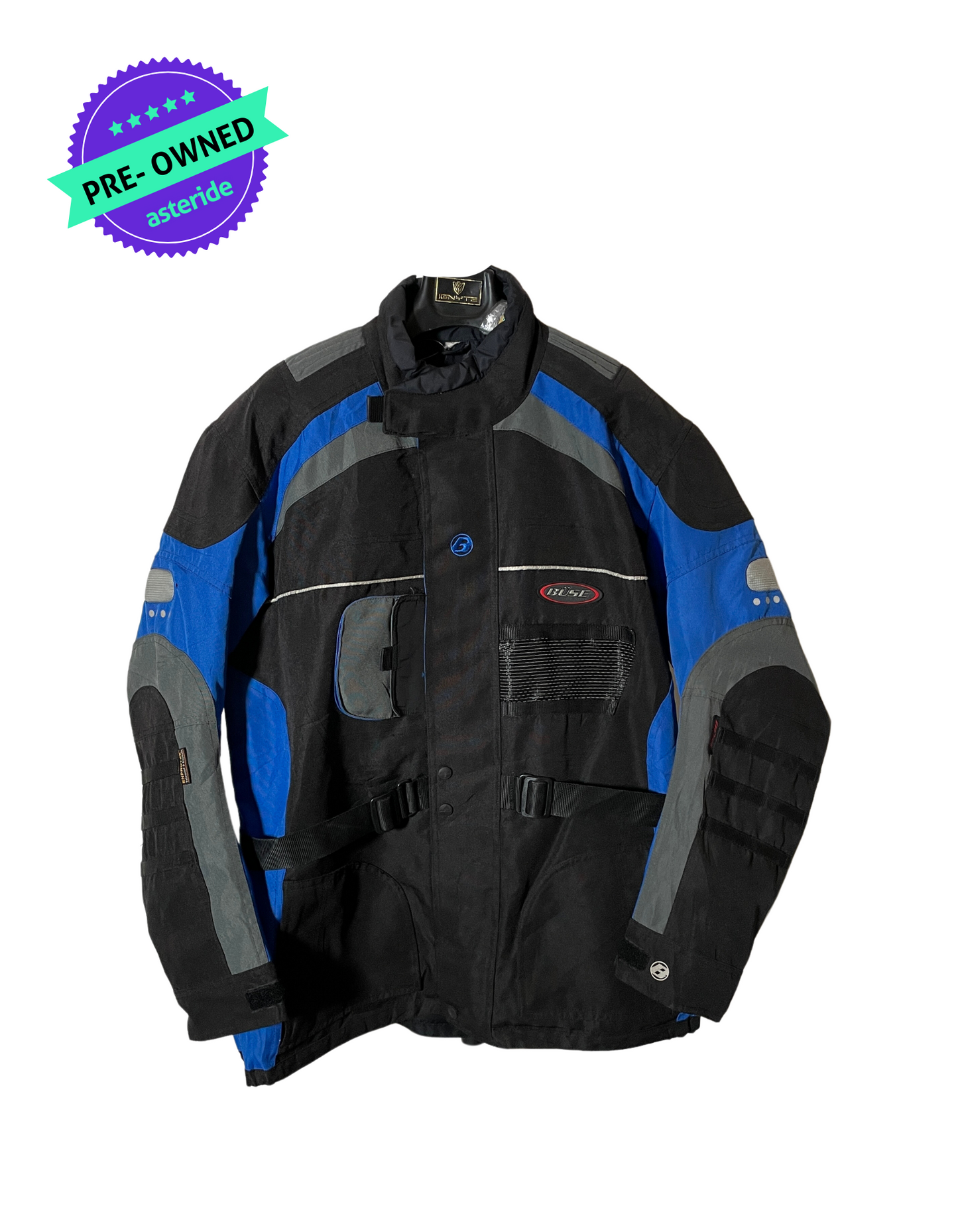 BUSE I Men Touring Jacket I Blue/Black I 4XL