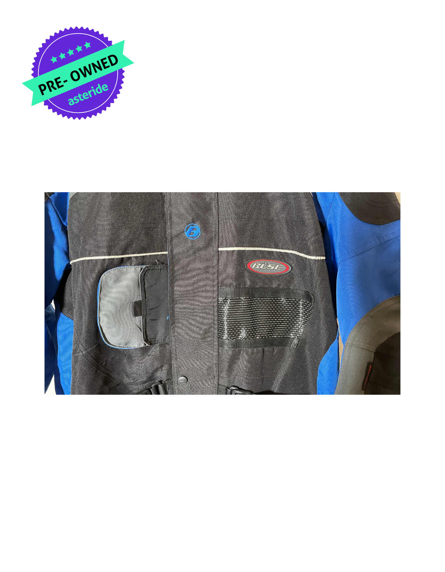 BUSE I Men Touring Jacket I Blue/Black I 4XL