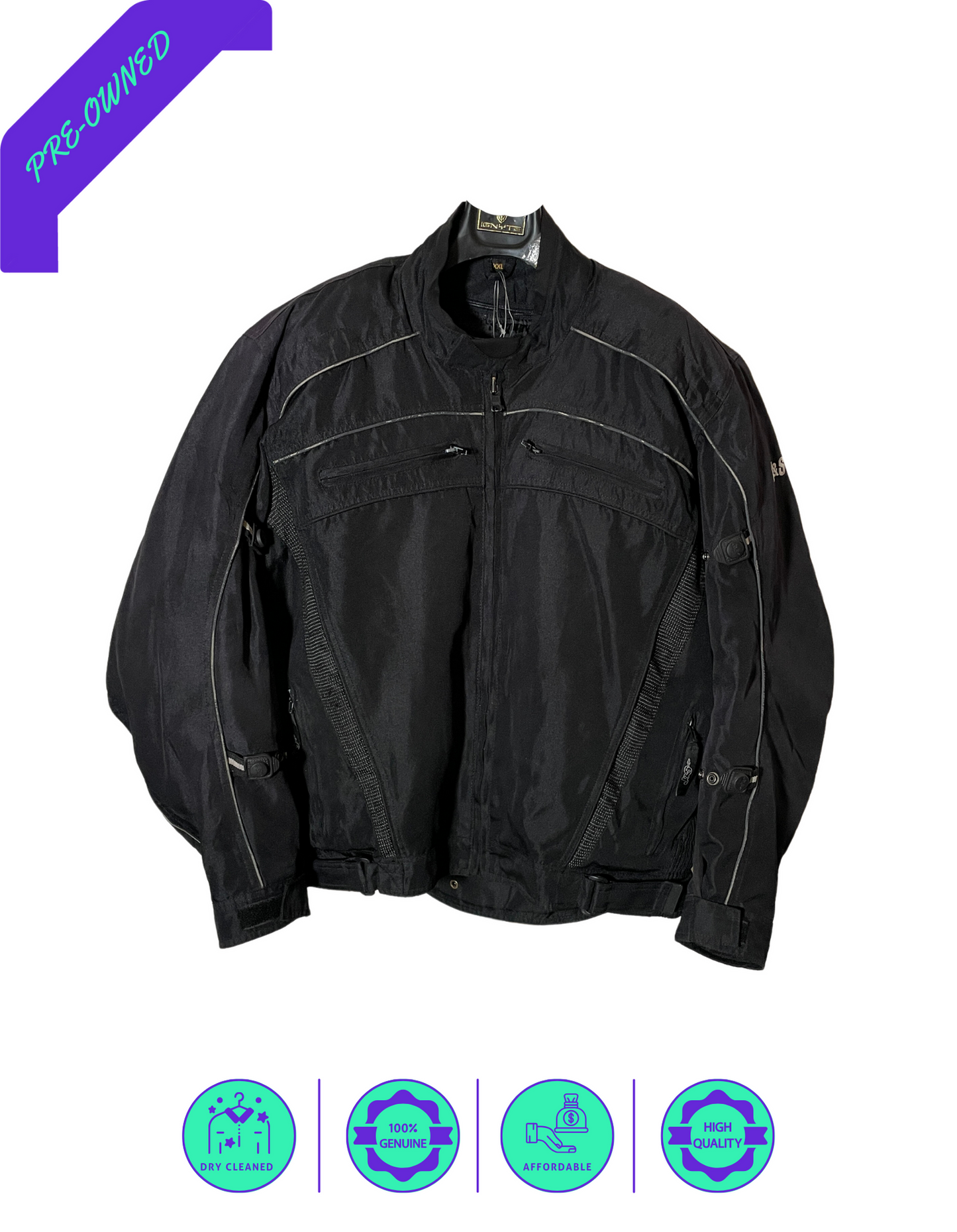 J&S I Men Touring Jacket I Black I 5XL