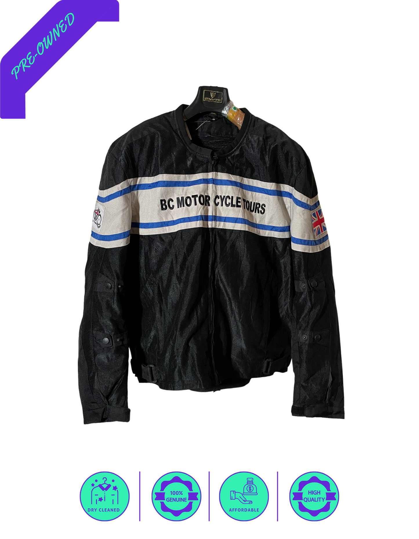 BC Motor I Men Sport Jacket I White/Black I XL