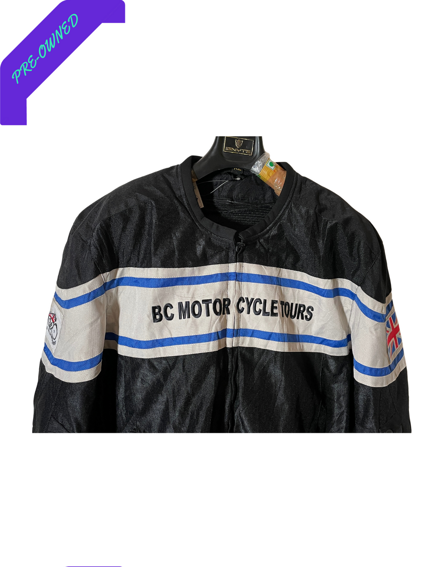 BC Motor I Men Sport Jacket I White/Black I XL