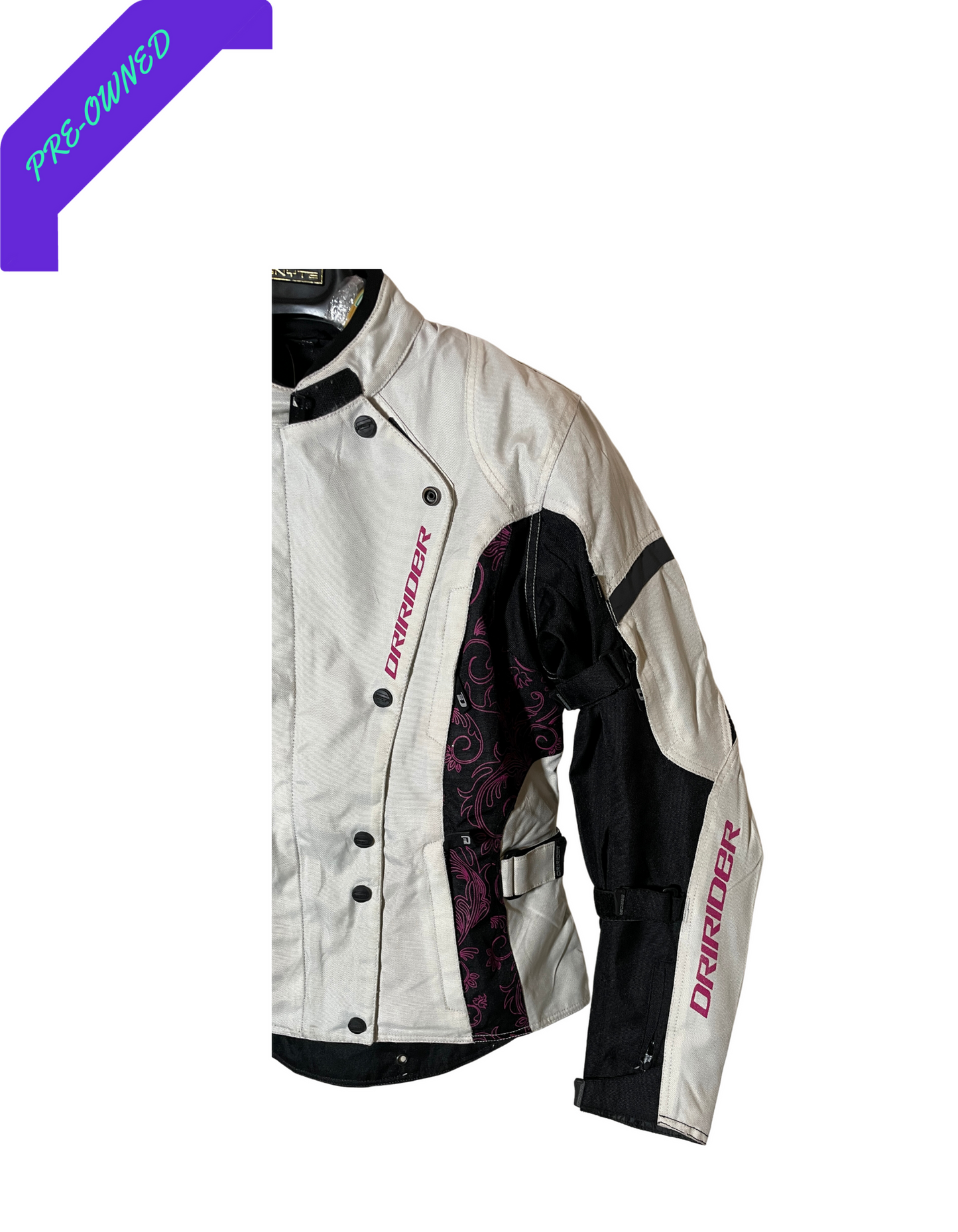 DRI Rider I Women Touring Jacket I White/Black I S