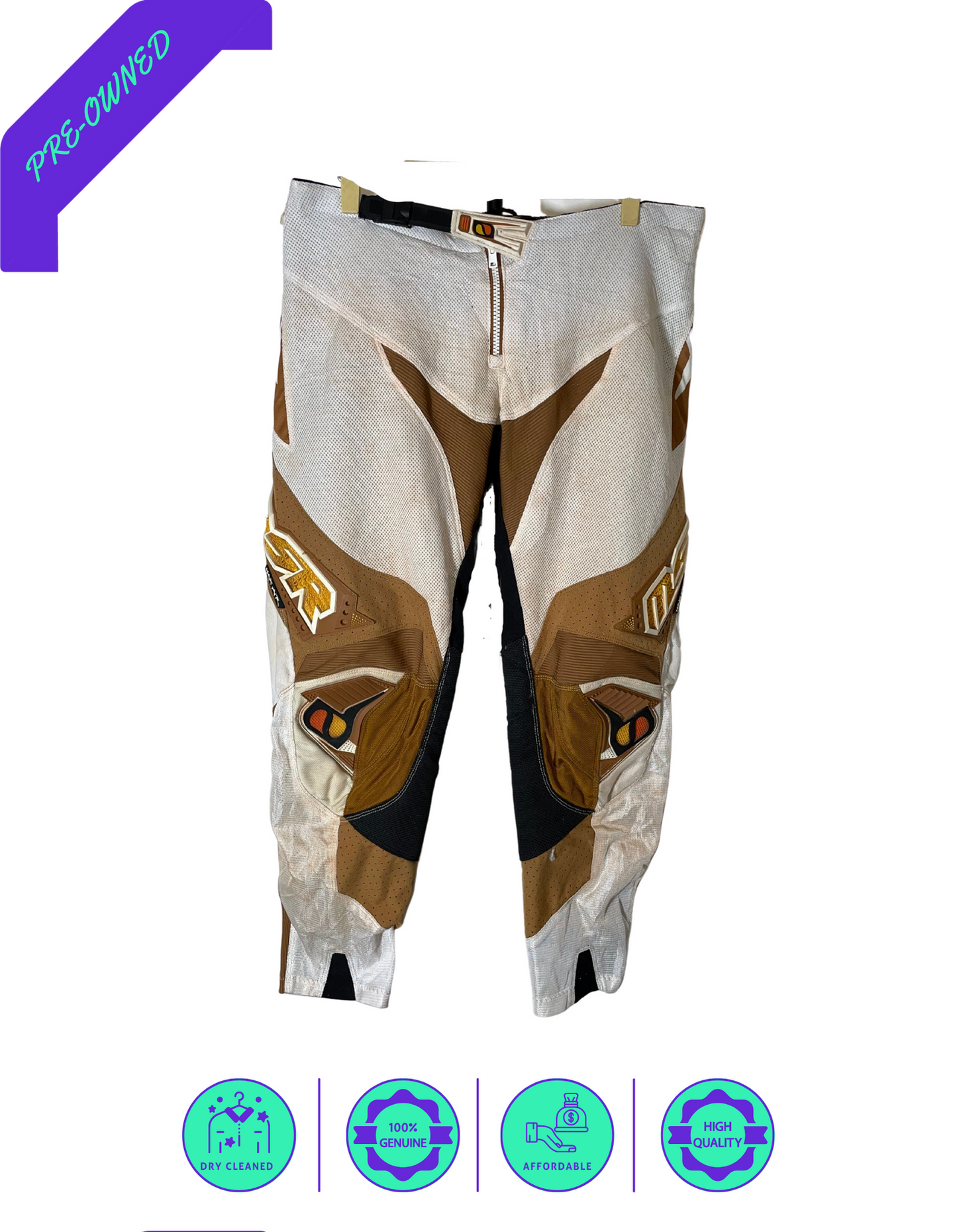 MSR I Men I Motocross Pant I Cream/Brown I 38"