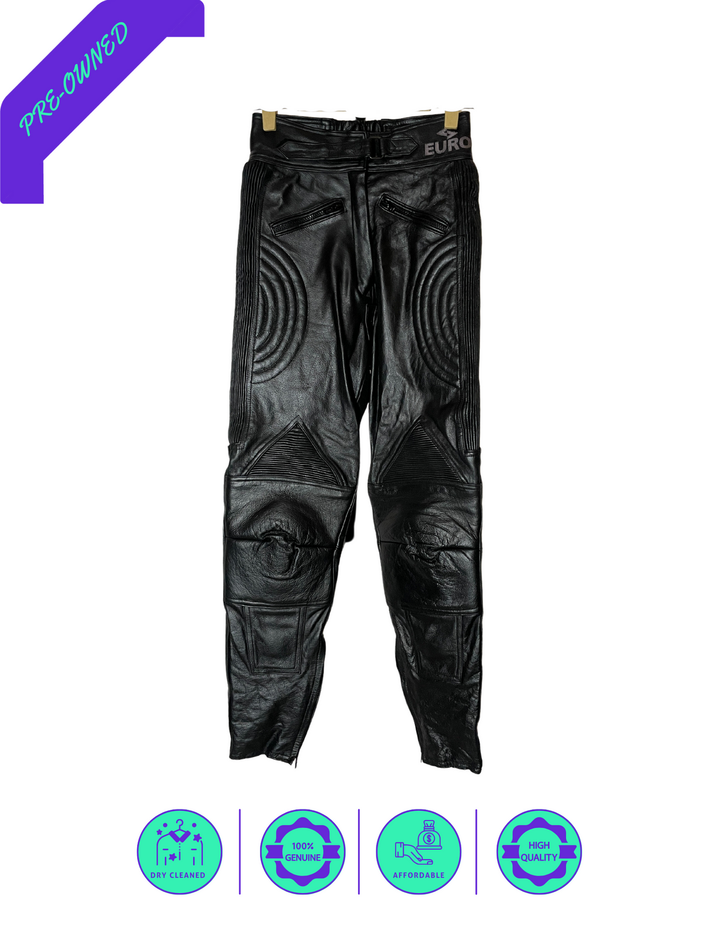 EURO I Men Leather Pant I Black I 28"
