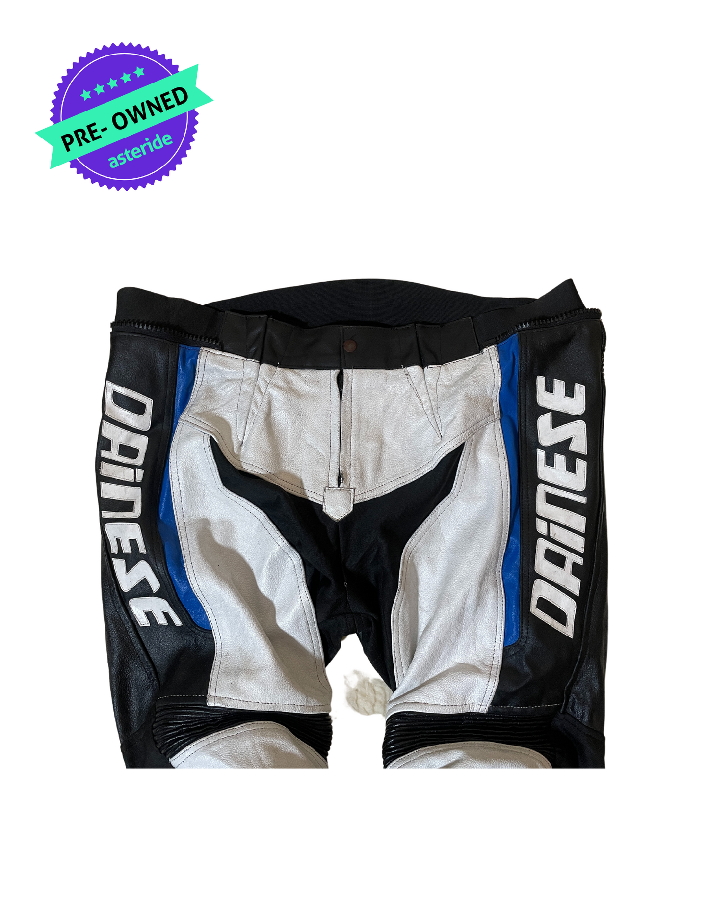 Dainese I Men Racing Leather Pant I Black/White I 44"-46"