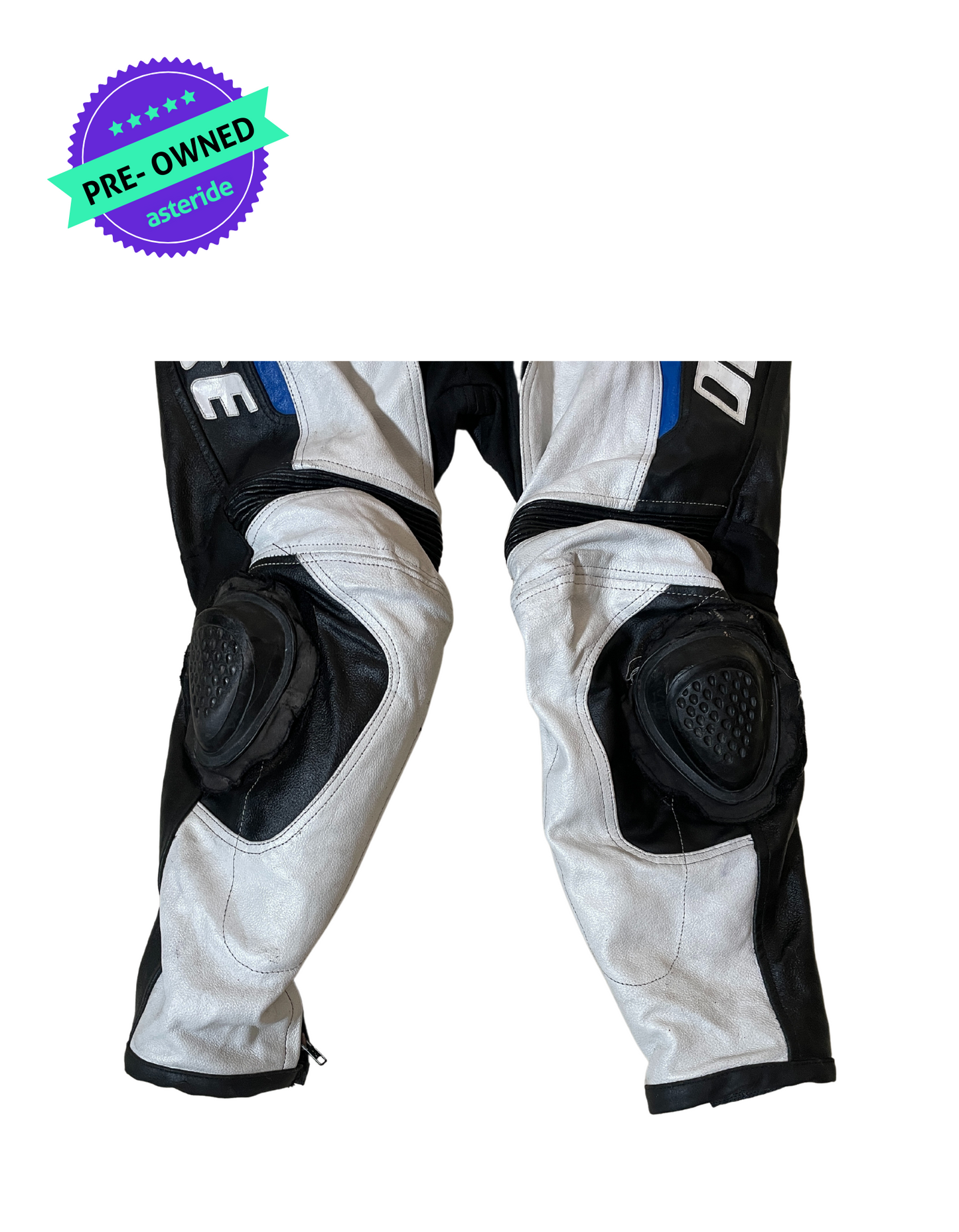 Dainese I Men Racing Leather Pant I Black/White I 44"-46"