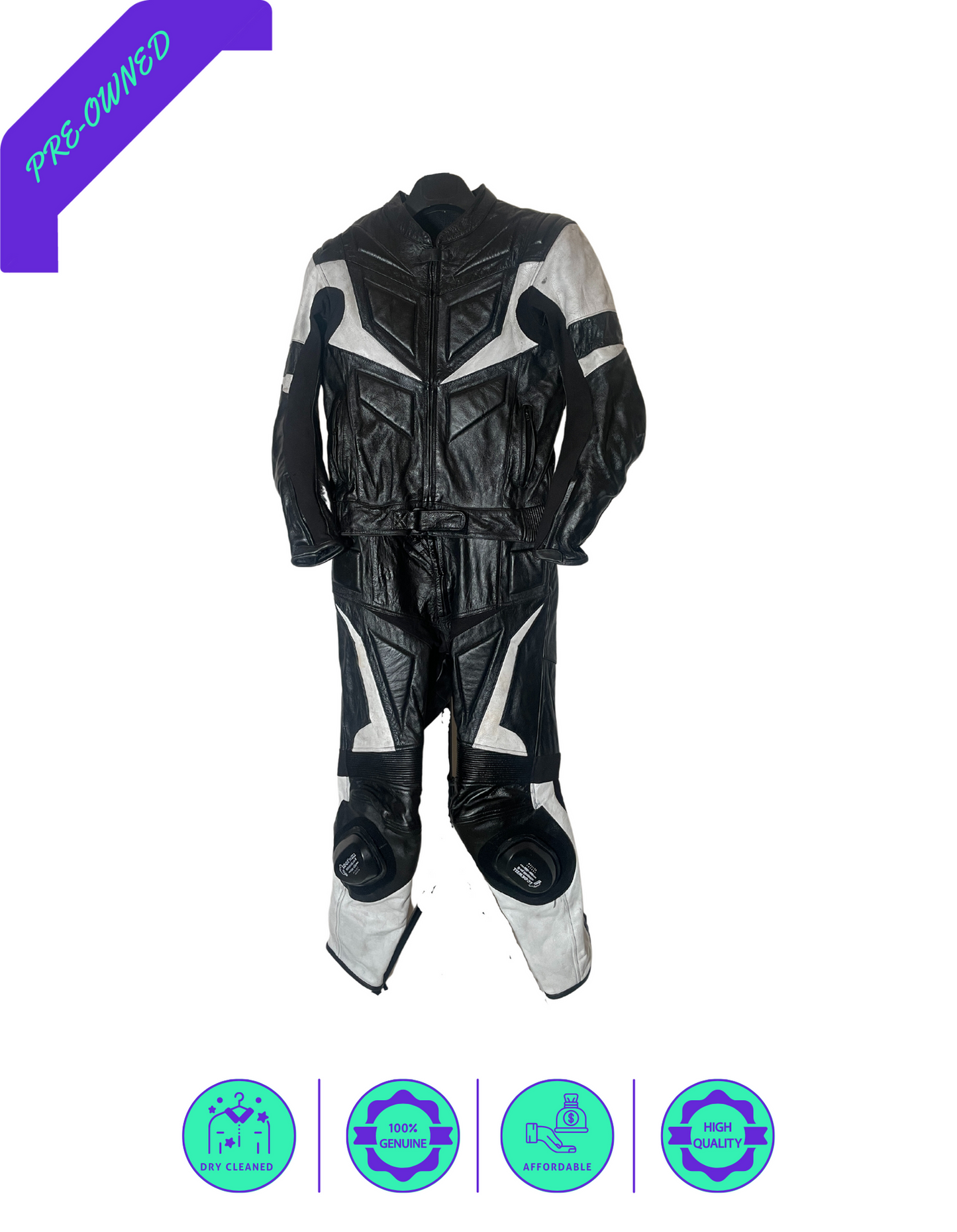 Lookwell I Men Racing Suit I 2-piece I White/Black