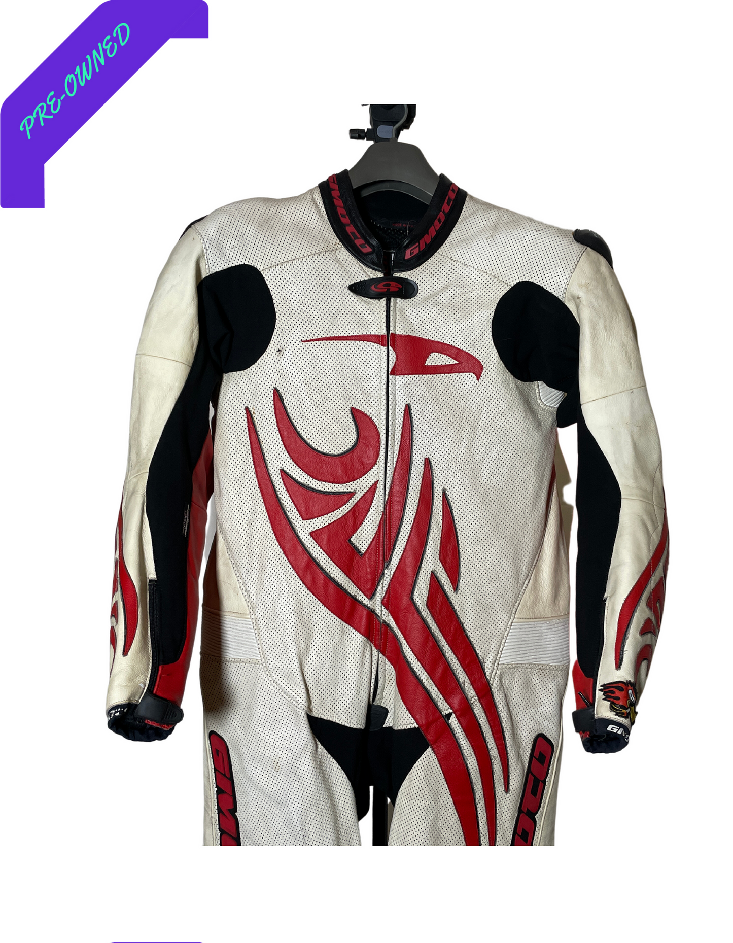 GMOTO I Men Racing Suit I 1-piece I Red/White I S