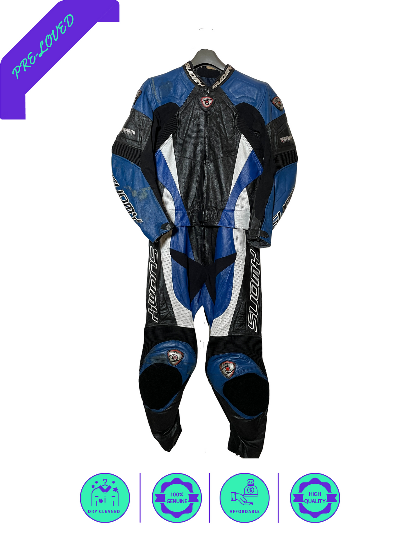 SUOMY I Men Racing Suit I 2-piece I Blue/Black I M