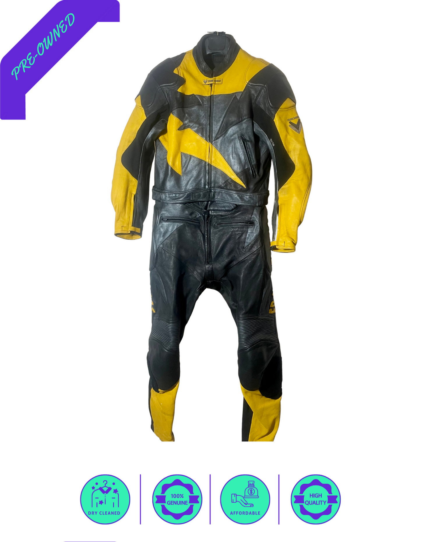 Frank Thomas I Men Racing Suit I 2-piece I Yellow/Black