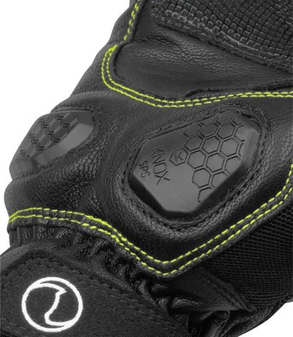 Rynox Tornado Pro 3 Motorcycle Gloves (Balck - Fluo)